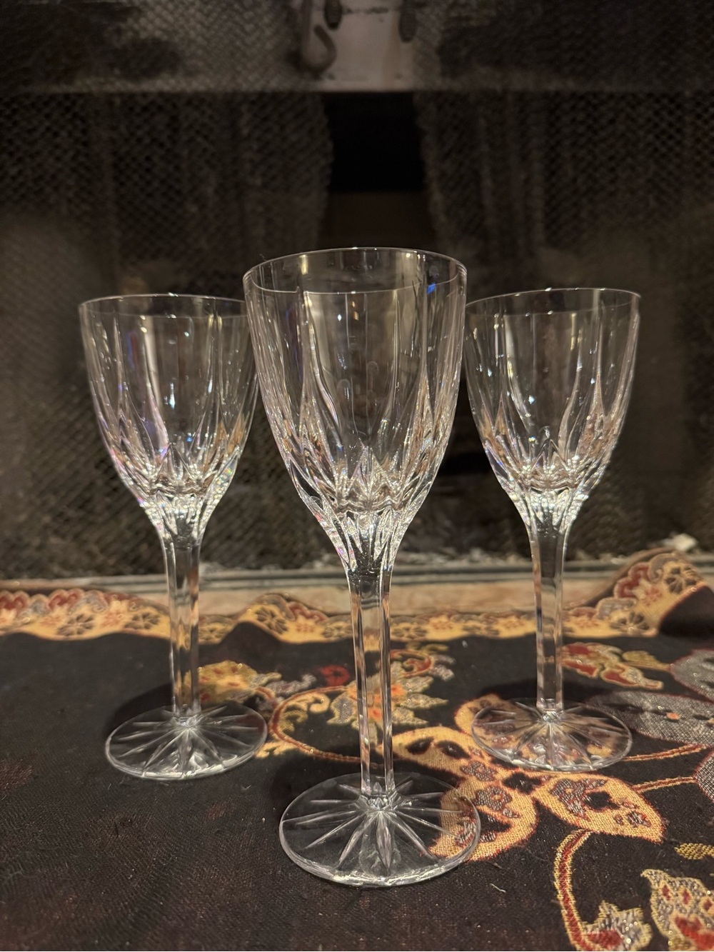 Mikasa Crystal Set of three Glasses Apollo Pattern